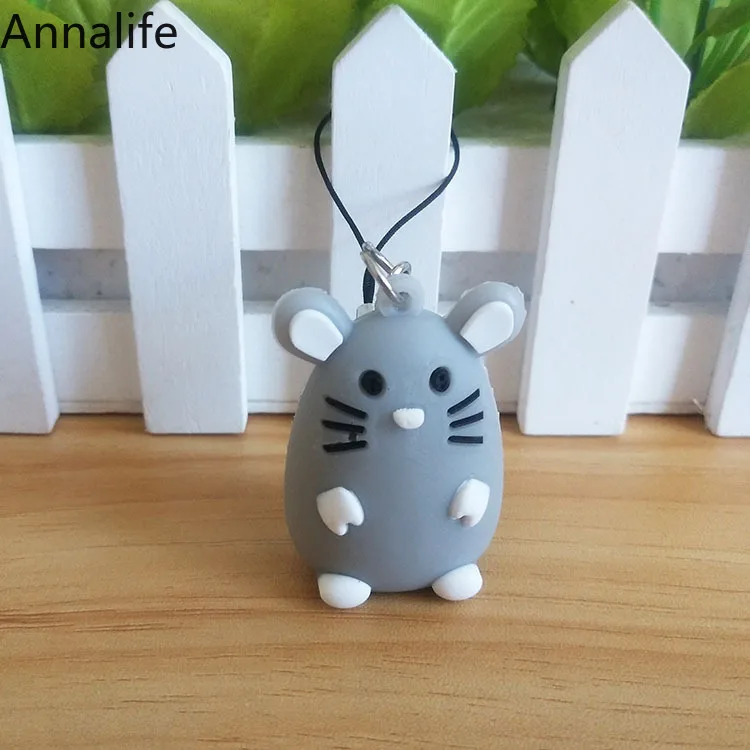 Новинка 2019 милые Брелоки для ключей в виде жирной крысы брелоки мужчин и женщин