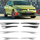 Для Volkswagen Golf 8 MK8 2020 2021 ABS Хромированная накладка на веко для бровей противотумансветильник РА рамка для гриля панель Обложка ободка отделка Стайлинг 4P