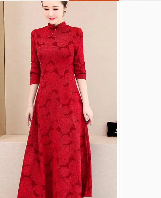 

2020 spring and autumn Summer with New style fashion women High collar dress