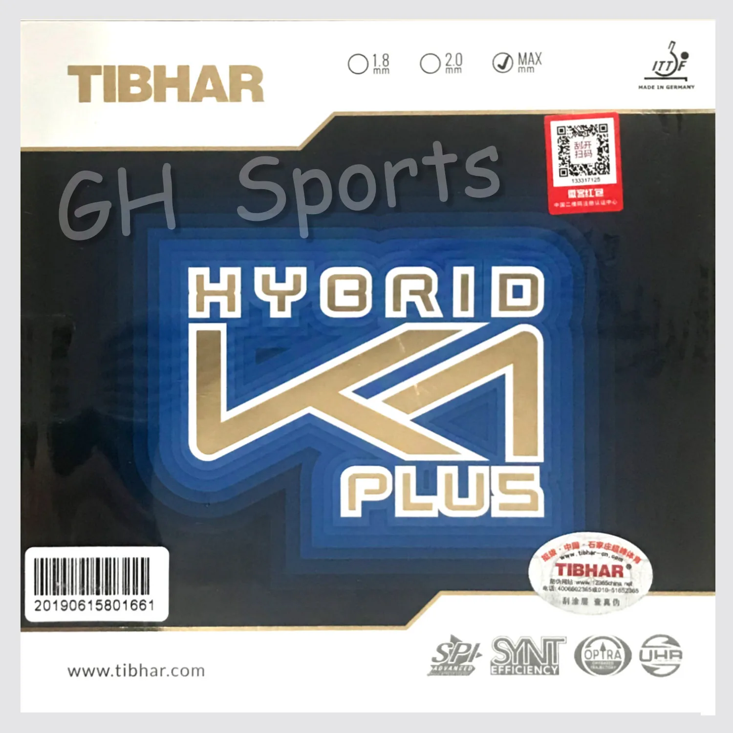 Tibhar Hybrid K1/K1 PLUS с бугорками резиновый для настольного тенниса ракетка Летучая мышь
