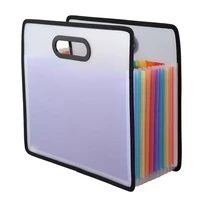 accordion expanding file folder a4 paper filing cabinet 12 pockets rainbow coloured portable receipt organizer with file guide