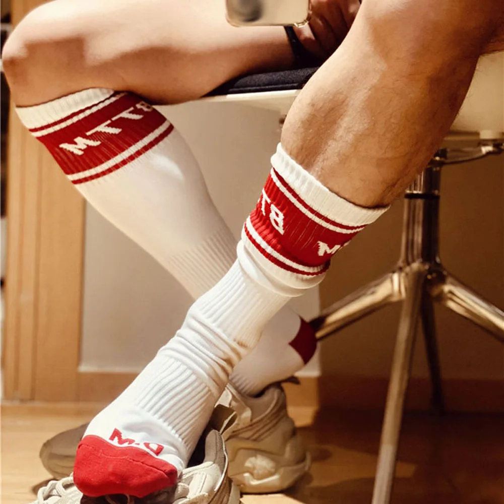 

Мужские носки calcetines skarpetki calcetines hombre нейлоновые спортивные длинные футбольные носки meias Компрессионные носки впитывающие пот