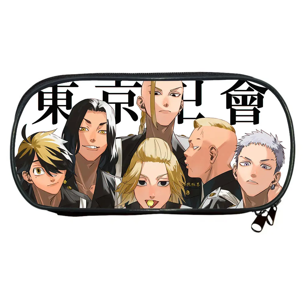 

Anime Tokyo Revengers Pencil Bag Ladies Canvas Yoshiro sagano Makeup Bags Portable Pencil Case Children School Supplies Gift