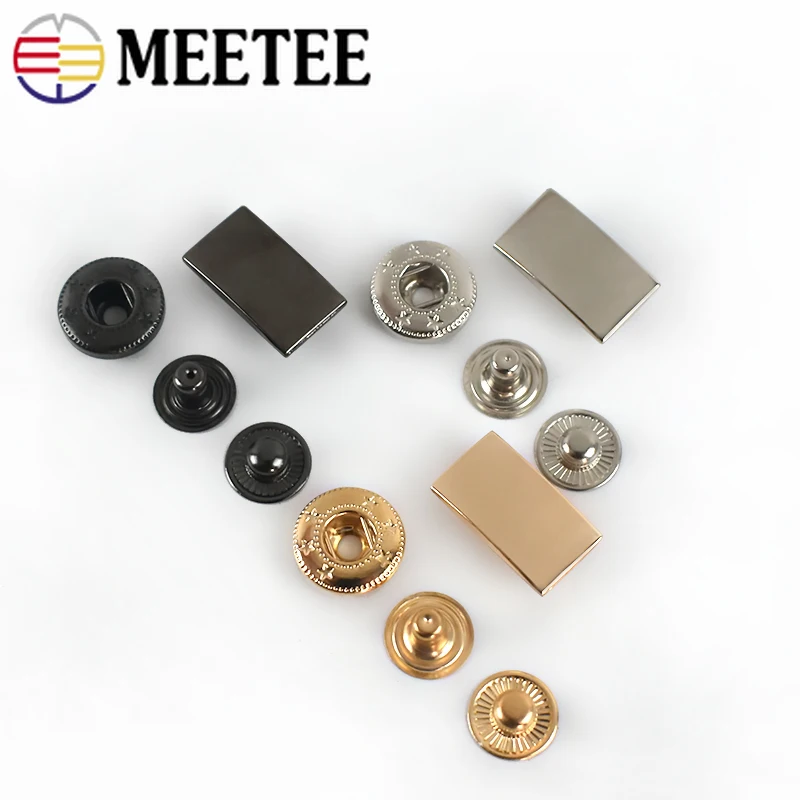 10/20 комплектов металлические застежки пуговицы DIY Швейные Пресс кнопки шпильки