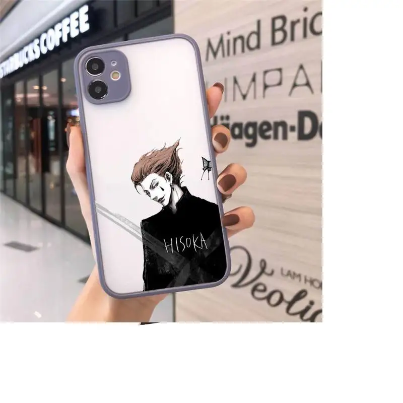 

hunter x hunter Phone Cases Matte transparent For Gray iPhone 12 Mini 11 Pro XR XS Max 7 8 Plus X Back Cover