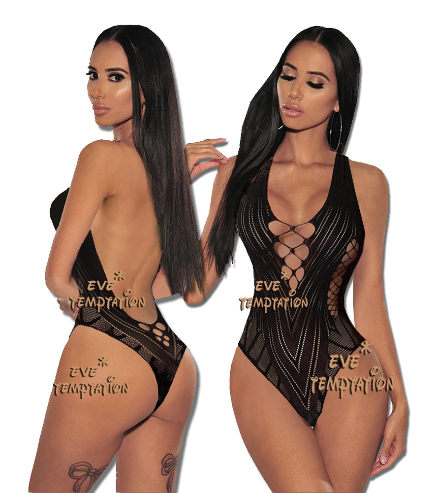Горячая пикантная Пижама комбинация боди чулки соблазнительный комбинезон для