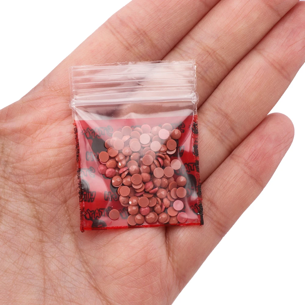 100Pcs пластиковый мешок запечатывания Портативный красного цвета с рисунком