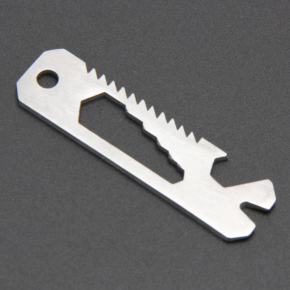 6 in 1 EDC Pocket Survival Tool Camping Screwdriver Bottle Opener Ruler Saw Keychain Outdoor Tools Hiking Fishing Kichen | Дом и сад
