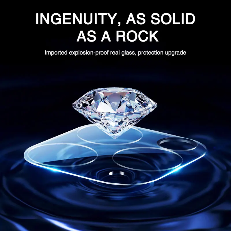 Закаленное стекло для объектива камеры 2 шт. iPhone 12 11 Pro Max Защита экрана X XS 7 8 SE 2020