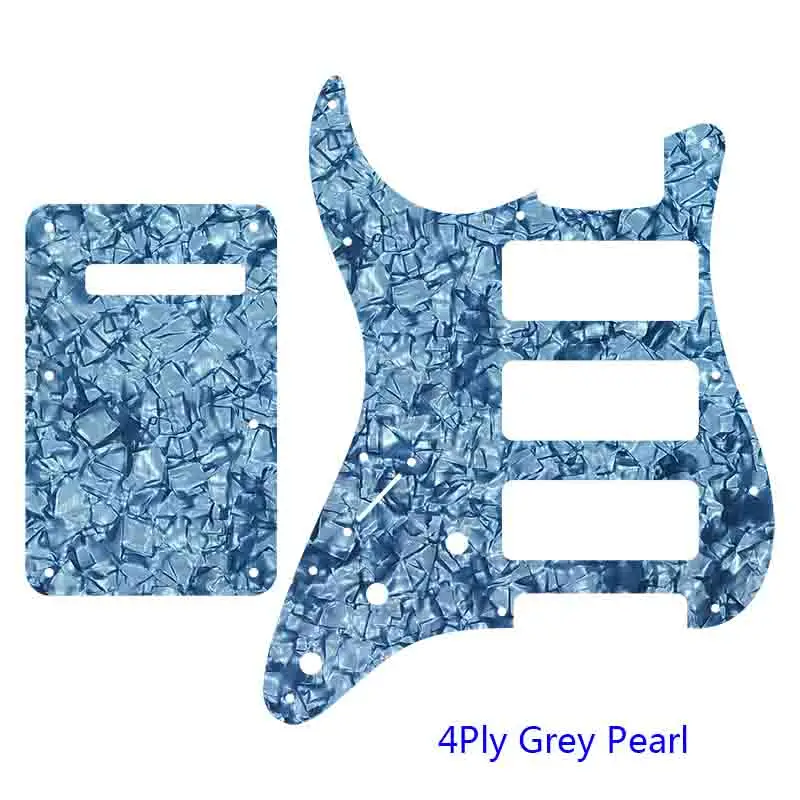 

Guitar Pickguards And Screws For Left Handed US Standard ST HHH Strat Guitarra With 3 P90 Humbucker Scratch Plate & Back Plate