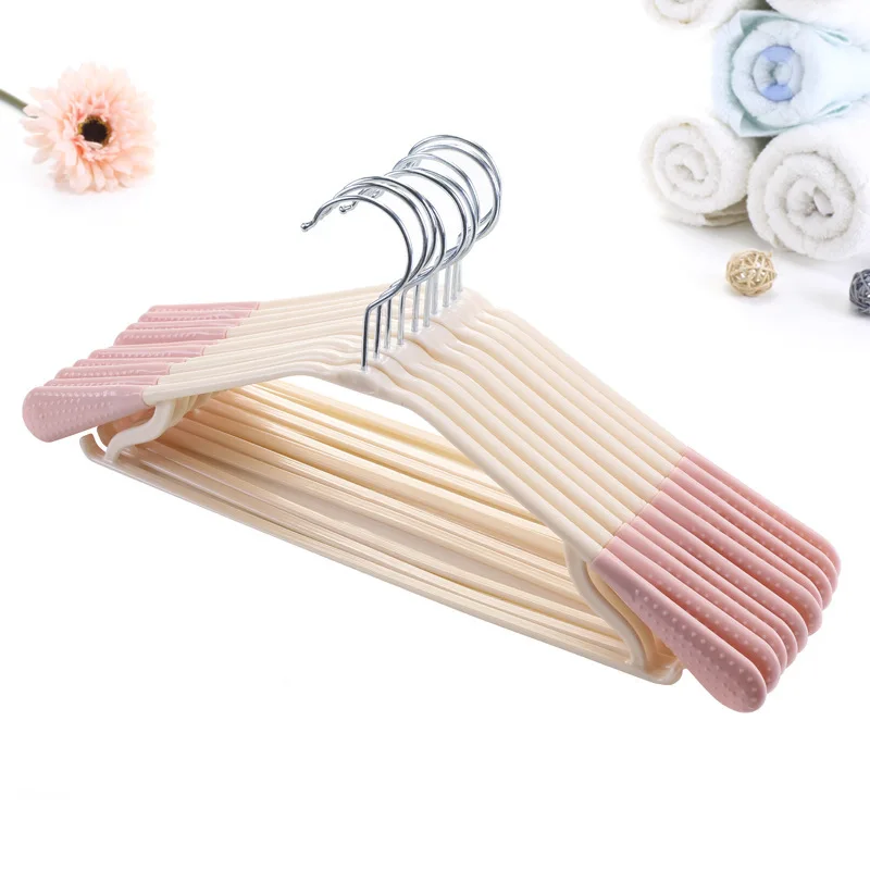 

Simple Plastic Durable Adult Non-slip Non-marking Clothes Hanger Wet And Dry Clothes Drying Household Wardrobe Finishing Rack