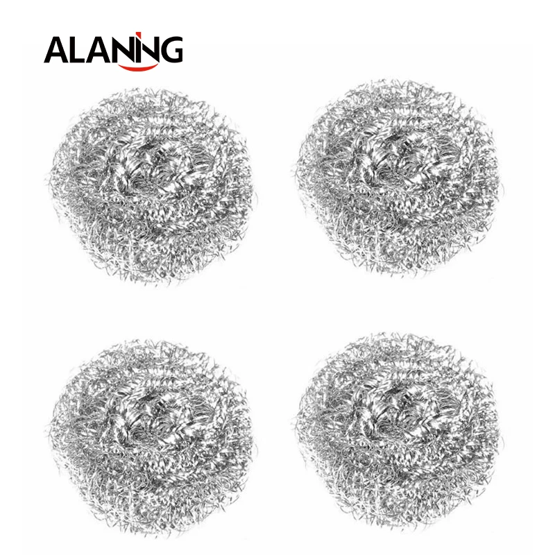 Чистый Стальная проволока мяч губки сетки супер моющее средство инструмент