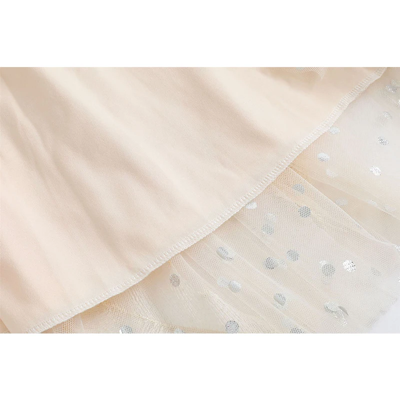 

Mesh Cloth Fairly Skirt Chic Print Elegant Tulle Quality Wrinkled Clothing Retro High Waist Elastic Ins Mori Girl Tutu Clothes