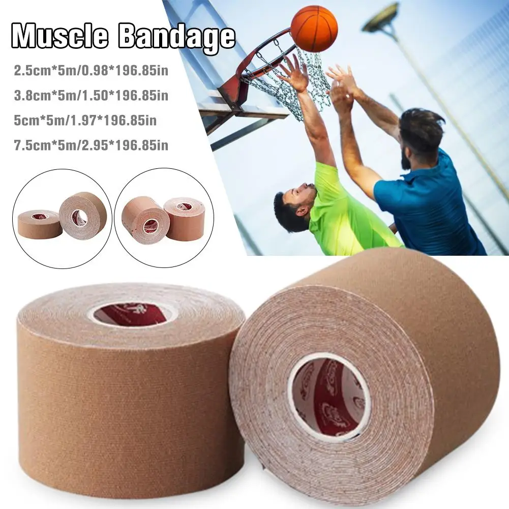 

Кинезиологическая лента Атлетическая эластичная хлопковая лента, спортивная лента для восстановления, обвязка для тренажерного зала, фитн...