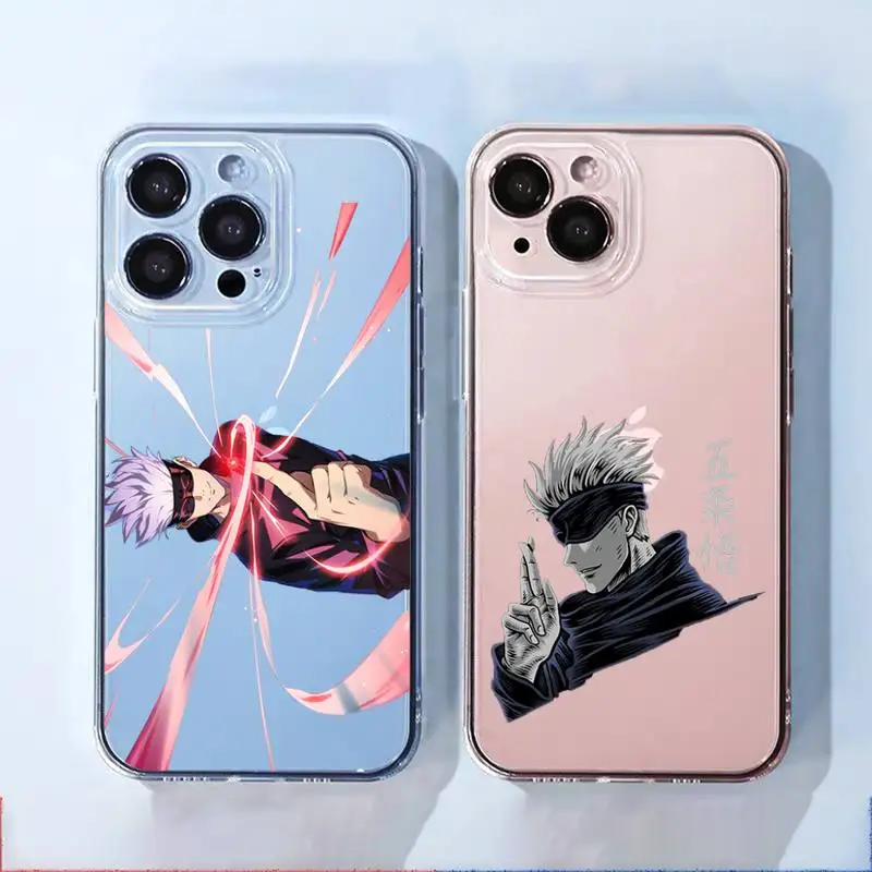 

Jujutsu Kaisen Phone Case For iphone 13 12 11 8 7 plus mini x xs xr pro max Transparent soft