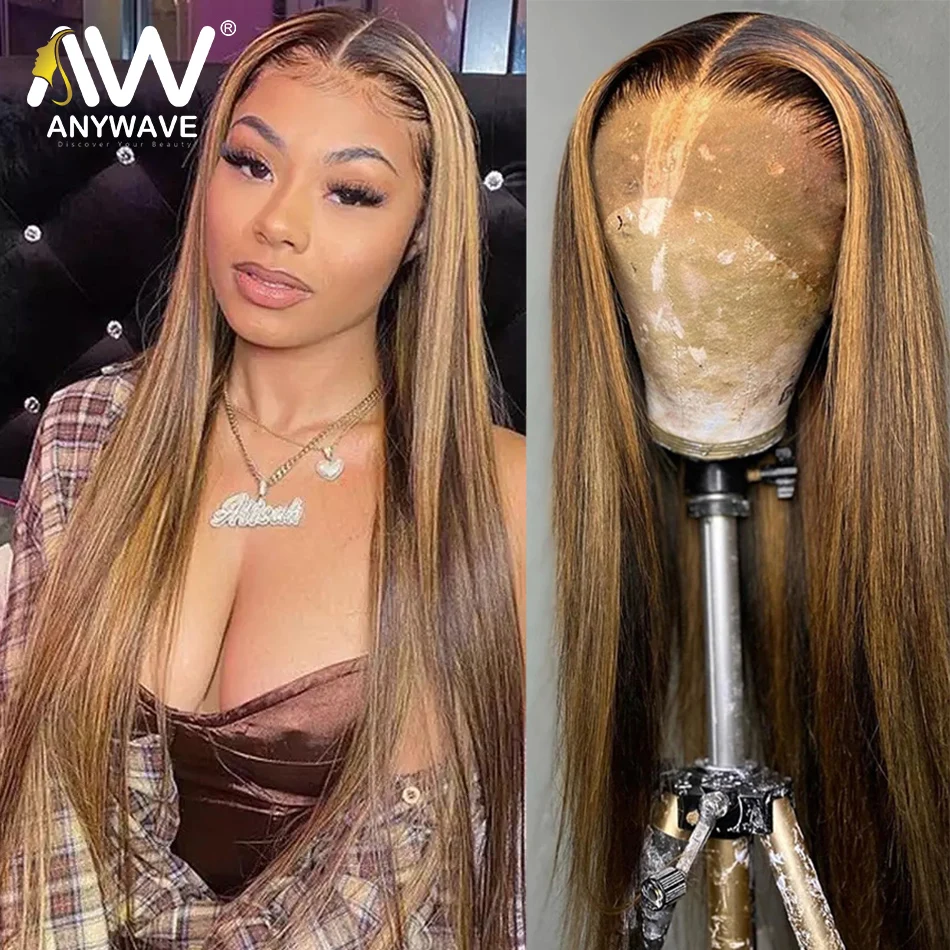 Парик из натуральных человеческих волос с прозрачной кружевной передней частью