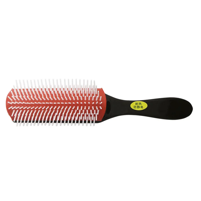

20.5cm Length Anti-static 9 Rows Hair Brush Handcraft Hairbrush Hairdressing Scalp Massager Hair Comb Styling Tools Health