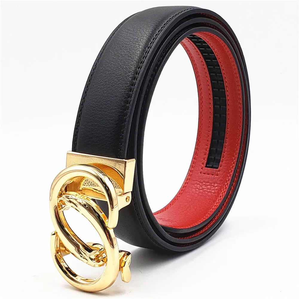 New Designer Men's Belts Women Trending Luxury Brand Automatic Buckle Genuine Leather Waist Belt Fashion Casual Jeans Girdle