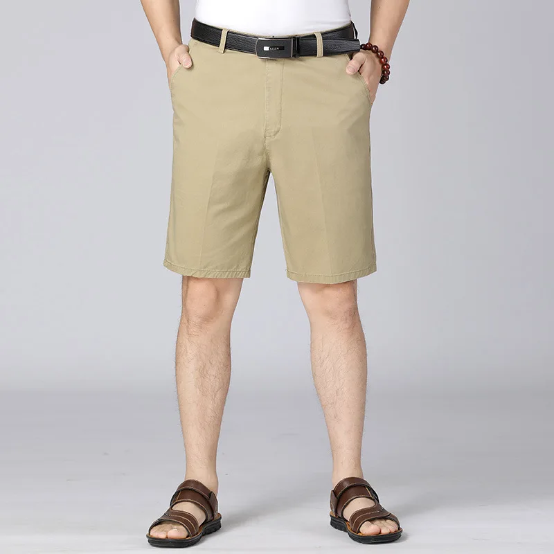 Повседневные мужские летние шорты новинка 2021 100% хлопок однотонные свободные