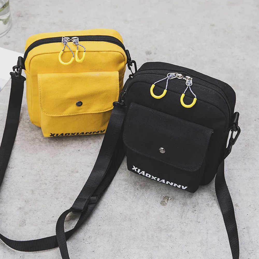 Женская Повседневная Сумка тоут 25 # однотонная уличная сумка Холщовая На Молнии