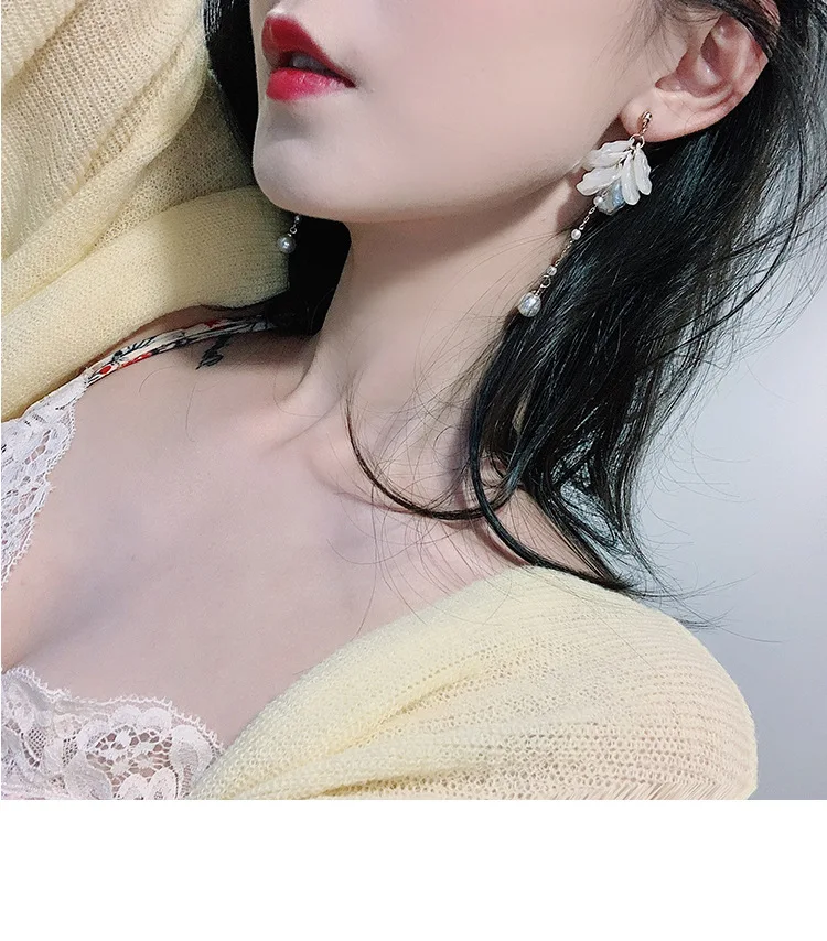 Женские серьги-кисточки с жемчугом в Корейском стиле | Украшения и аксессуары