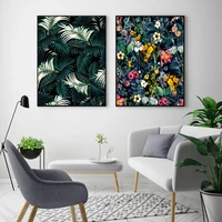 classic palm leaves poster tropical jungle green canvas print nordic exotic garden canvas for living room painting wall pictures