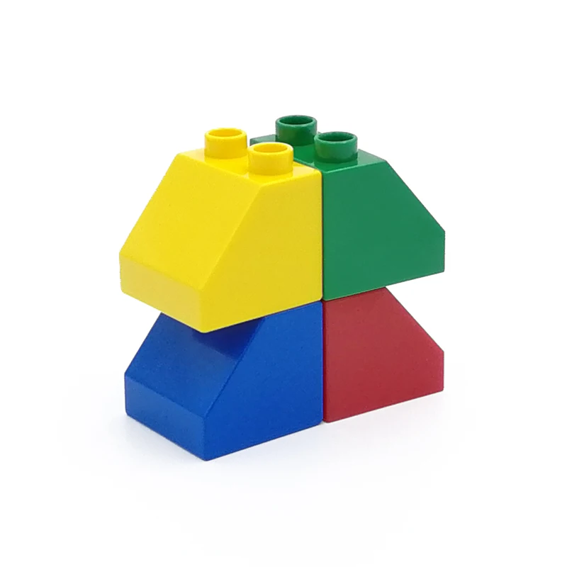 Конструктор Duplo MOC детский большого размера 6474 2 х2 наклона 45 дюймов|Блочные