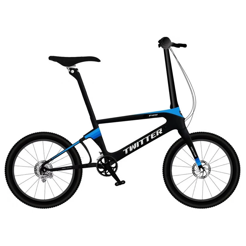 

TWITTER F451 Newest Folding Bicycle S700-22Speed Hybrid DiscBrake Carbon Fiber Folding Bike mountain bike bicycle for men biking