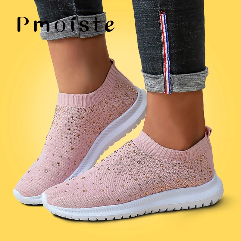 Женская обувь Вулканизированные кроссовки Модные блестящие повседневная для