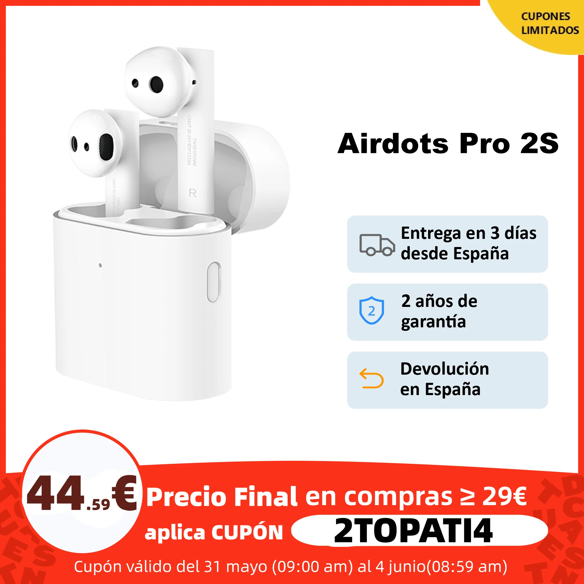 Новые беспроводные наушники Xiaomi Airdots Pro 2S Mi True TWS mi LHDC сенсорное управление двойной