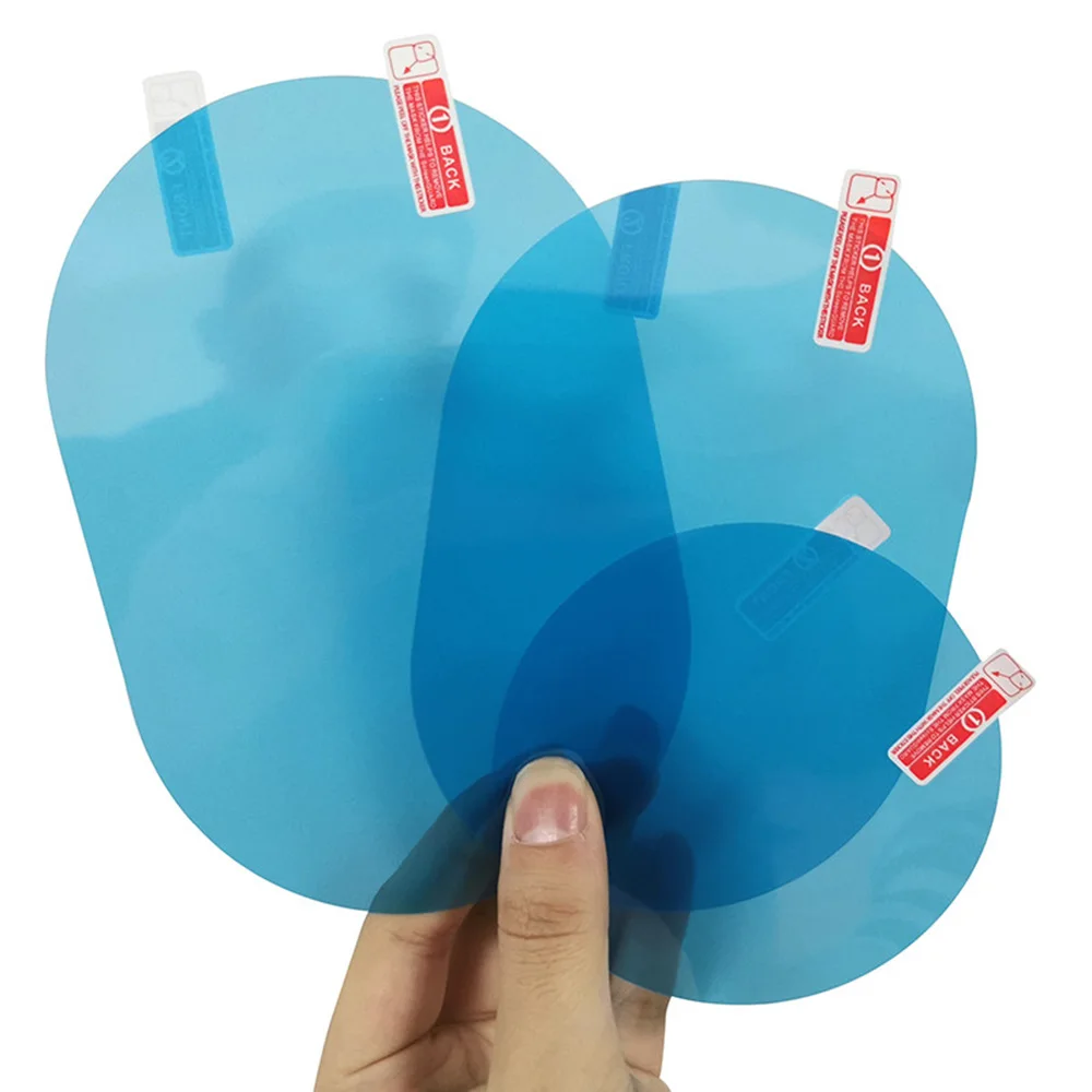 

2 Pcs/set Rearview Mirror Rainproof Film Anti-fog Protective Film Rearview Mirror Transparent Protective Film Auto Accessories