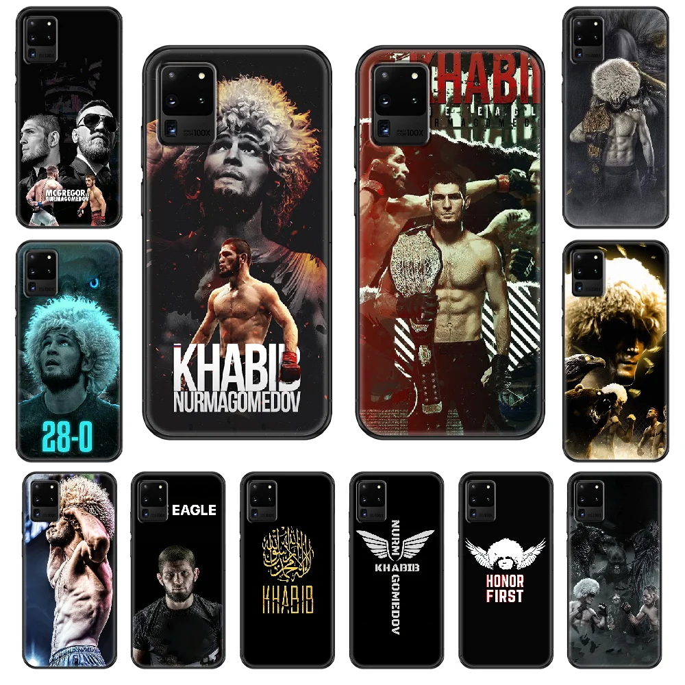 Чехол Khabib Nurmagomedov для телефона Samsung Galaxy S 3 4 5 6 7 8 9 10 E Plus Lite Edge black art prime 3D трендовый