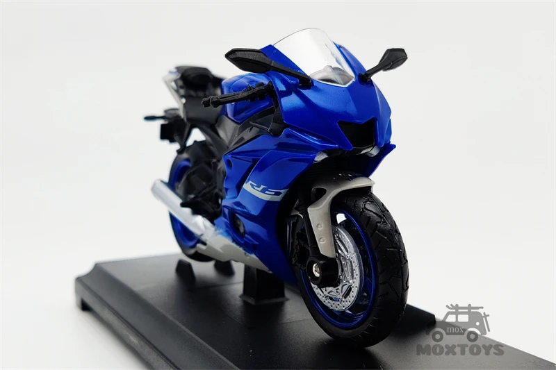 Welly 1:18 2020 Yamaha YZF-R6 синий литая мотоцикл |