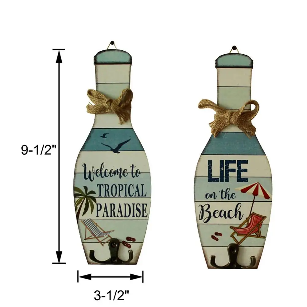 Деревянный крючок в форме боулинга настенное крепление или дверная вешалка