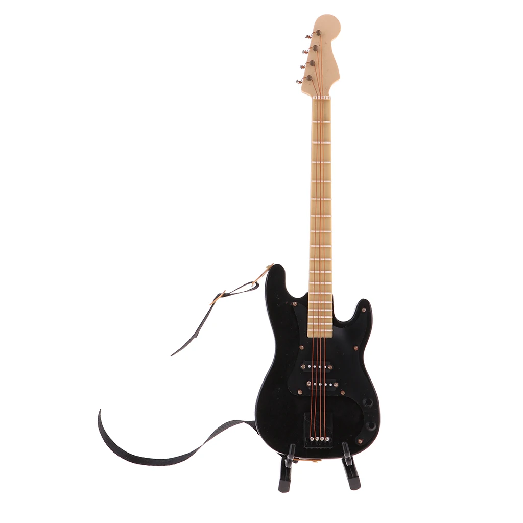

Dolls House Miniature 1/6 Musical Instruments - Electric Bass Guitar Rock