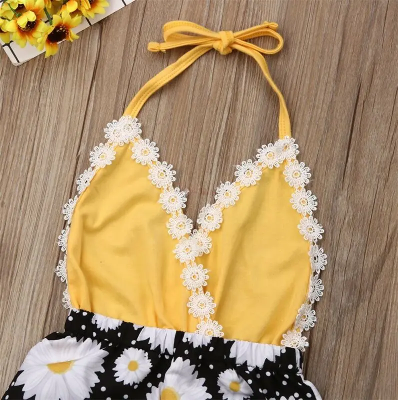 3 шт. детский хлопковый боди с подсолнухами и цветочным принтом | Мать ребенок