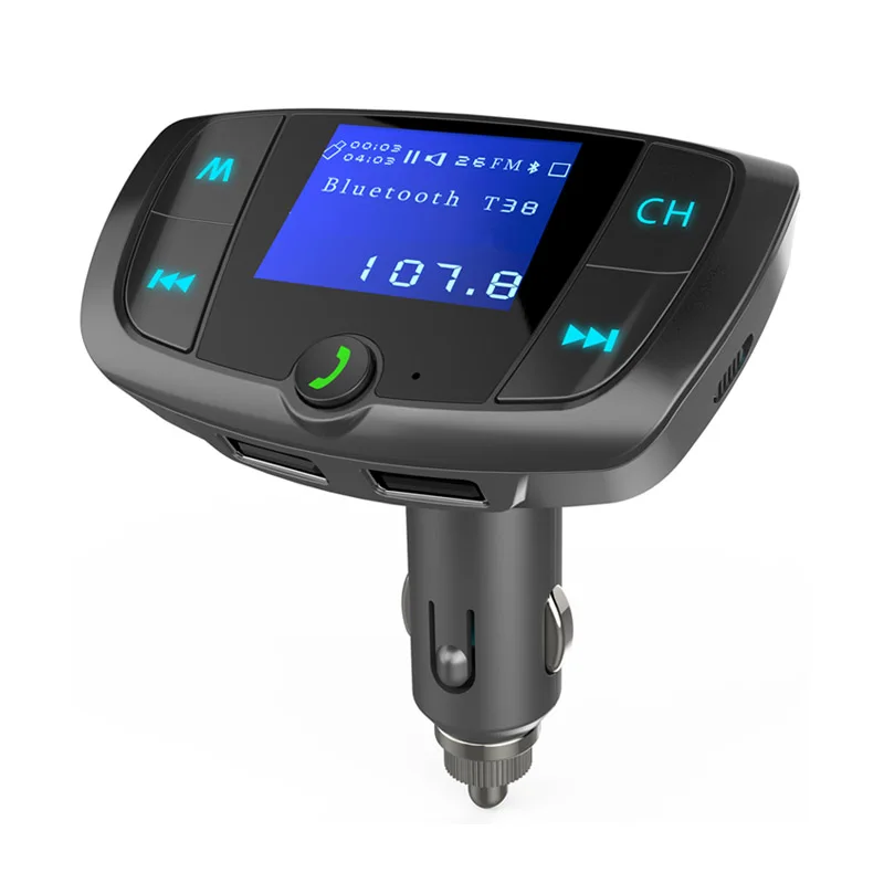 Автомобильный комплект jajabor с Bluetooth Hands Free, fm-передатчик, fm-модулятор, автомобильное зарядное устройство, поддержка TF карты/U диск воспроизведения