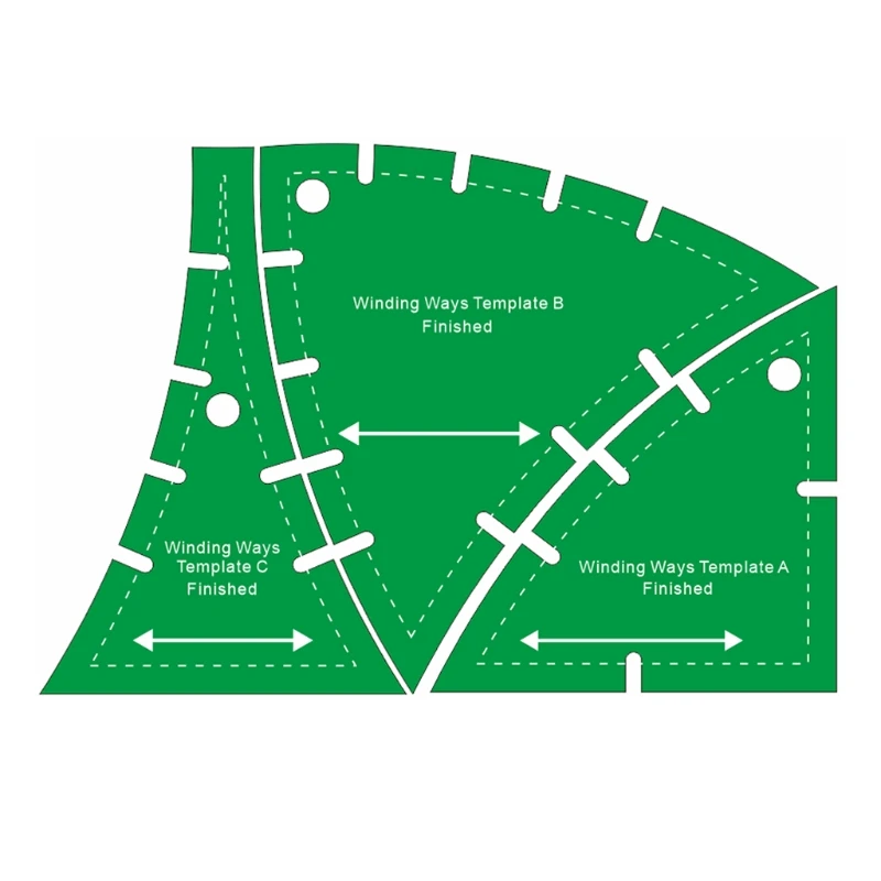 3 шт. шаблон для вырезания ткани | Дом и сад