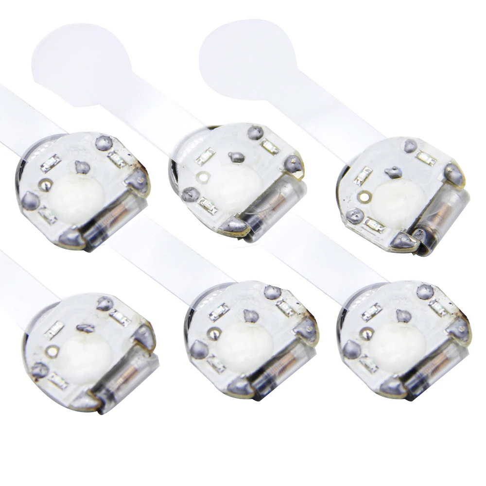 

New 16x17mm 50Pcs Luminous Light Up Flashing Button Battery Lamp for DIY Accessories for Hair Bows Making Phone Decor,50Yc7579