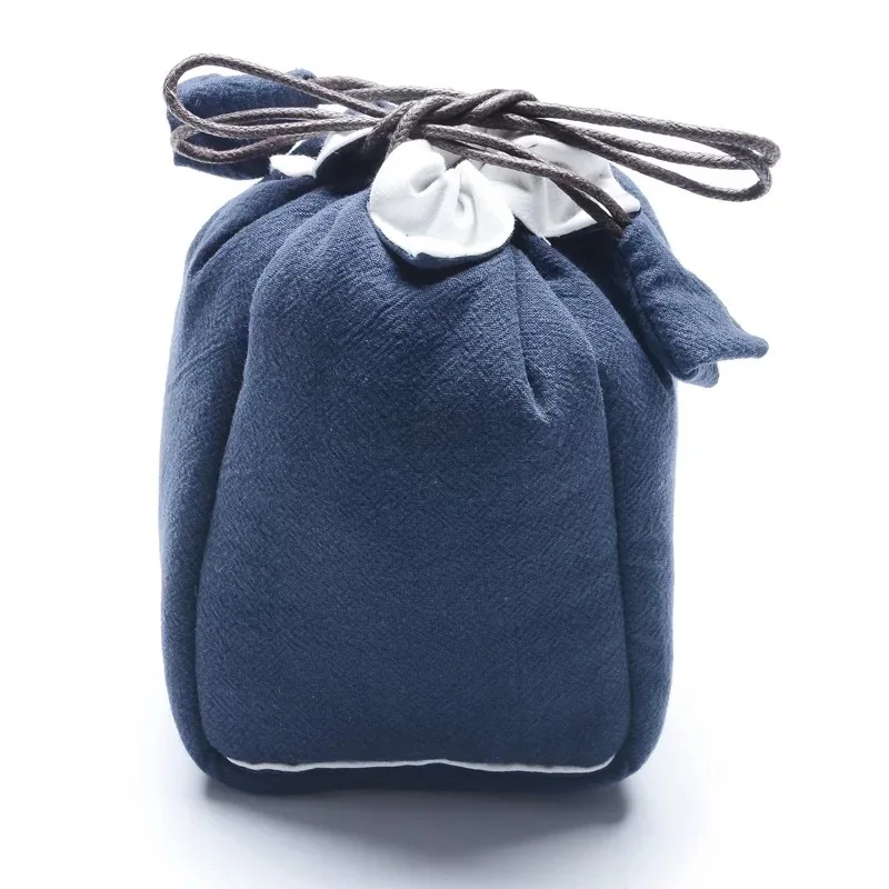 

Storage bag, carrying bag, one pot and two cups of tea set, travel tea bags, tea cups and pot bags recommended