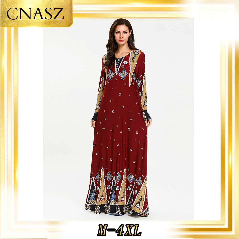 Мусульманское платье мусульманская одежда марокканский кафтан осеннее модная
