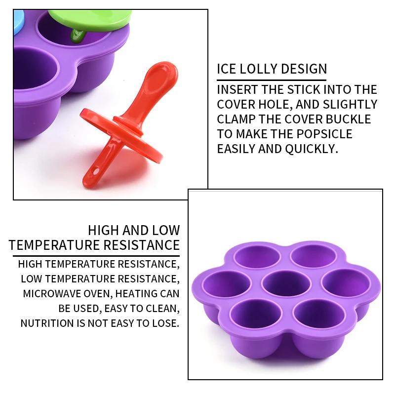 7 шт силиконовые мини мороженое плесень Мороженое конфета на палочке чайник для