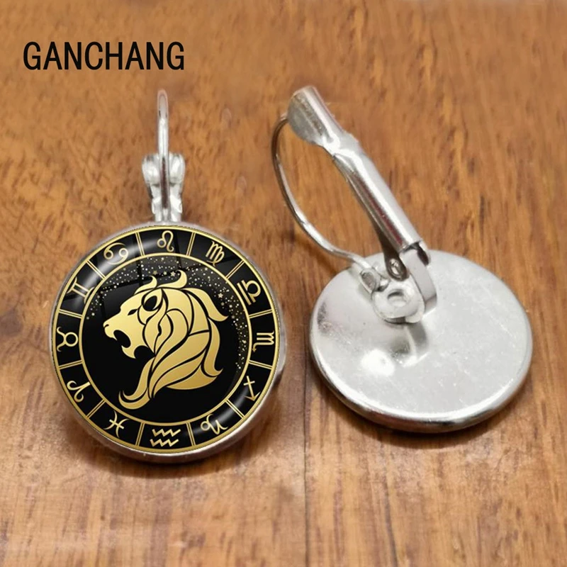 Женские серьги-гвоздики в виде знака зодиака | Украшения и аксессуары