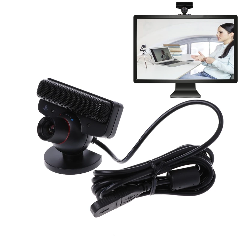 

2020 New Eye Motion Sensor Camera With Microphone For Sony Playstation 3 PS3 Game System USB 2.0 Moving Motion Eye Camera