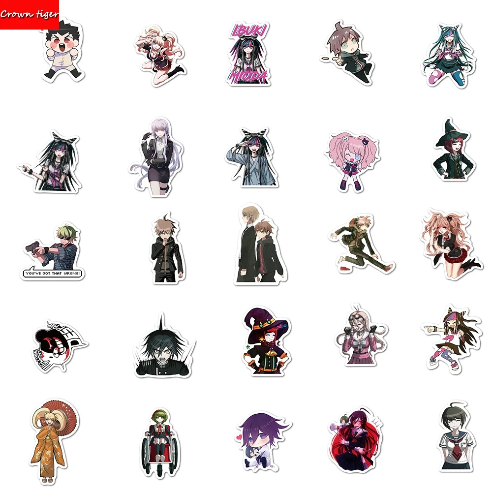 Аниме Danganronpa: Trig граффити водонепроницаемые наклейки для ноутбука скейтборда