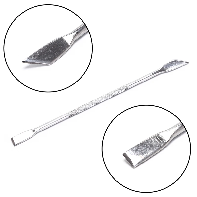 

1Pc Nail Cuticle Spoon Pusher Scraper Remover Stainless Steel Nail Art Dead Skin Removal Pedicure Accessories Manicure Tool