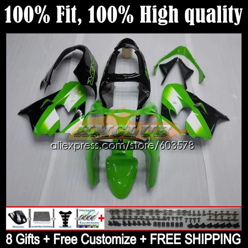 

Injection Body For KAWASAKI NINJA ZX9 ZX 9R 9 R 900 ZX900 CC 118CL.15 ZX9R 00 01 900CC ZX-9R 2000 2001 OEM Fairings light green