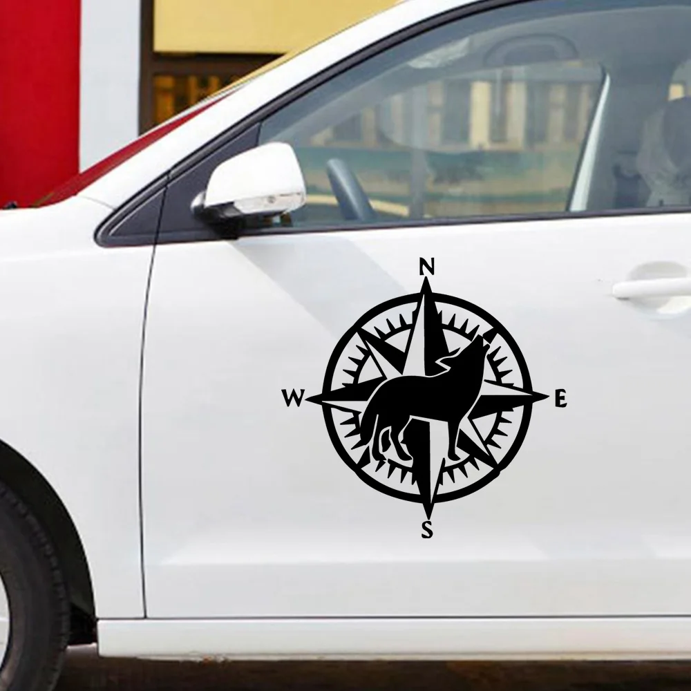 

Забавный компас, автомобильная наклейка, наклейка на окно, виниловый художественный узор, художественные водонепроницаемые наклейки для к...