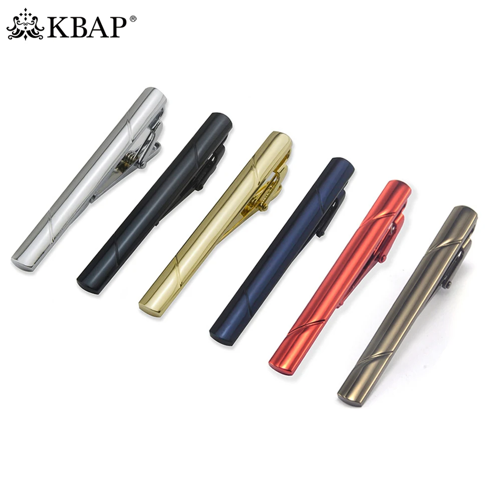 Мужские модные аксессуары KBAP простые металлические зажимы для галстука обычного
