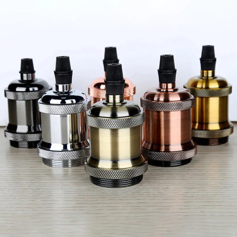 Патрон для лампы E27 винтажный настенный светильник с алюминиевым винтом основа